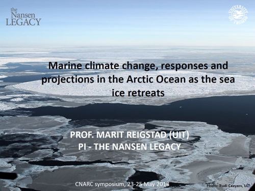 6CNARC Marine climate change responses MaritReigstad 24052018