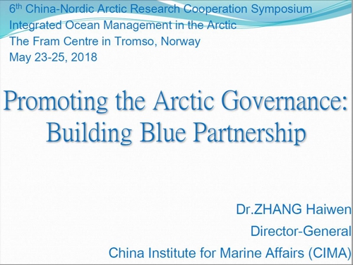 6CNARC Promoting the Arctic Govern ZHANG2018